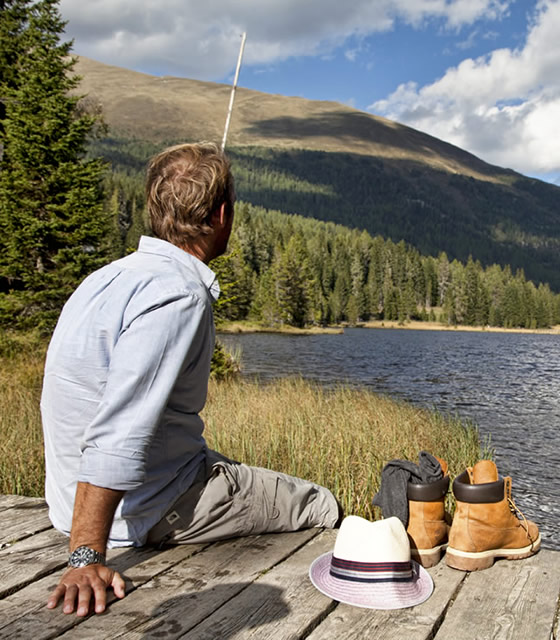 Angeln am Prebersee © Ferienregion Salzburger Lungau, Biosphärenpark Lungau